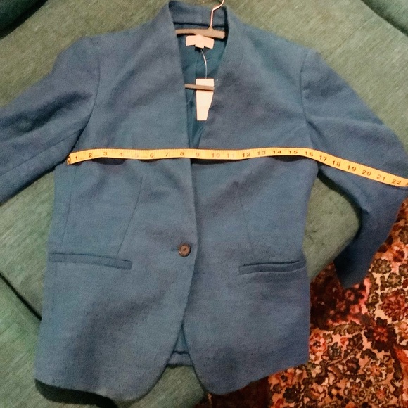 NWT Teal Ann Taylor Loft Blazer Jacket Size 0 XS - Picture 5 of 6